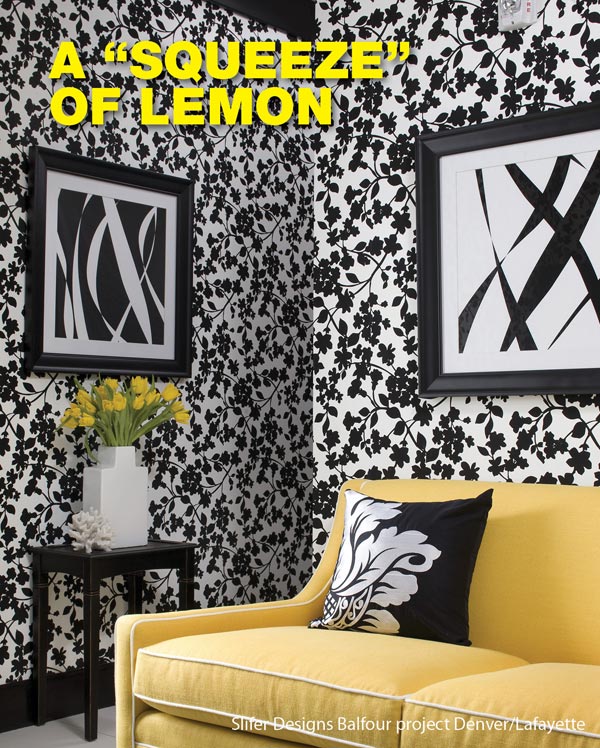 brighten up your room with a "squeeze" of lemon!